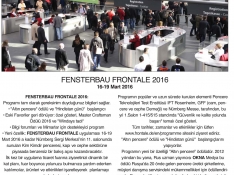 FENSTERBAU FROTALE 2016